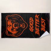 Good Better Best Never Let It Rest ビーチタオル (正面)