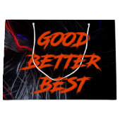 Good Better Best Never Let It Rest ラージペーパーバッグ (正面)