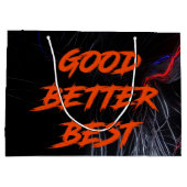 Good Better Best Never Let It Rest ラージペーパーバッグ (裏面)