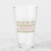 Good Better Best Never Let It Rest Christmas Quote タンブラーグラス (裏面)