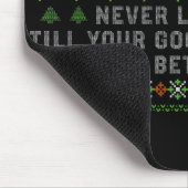 Good Better Best Never Let It Rest Christmas Quote マウスパッド (コーナー)