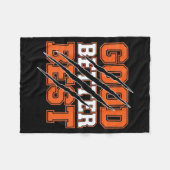 Good Better Funny Motivational フリースブランケット (正面(横))