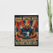 Good Better Never Let It Rest Funny Bear  カード (正面)