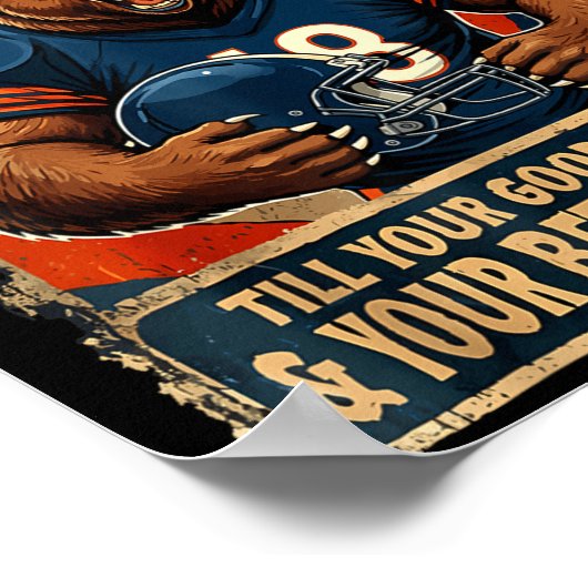 Good Better Never Let It Rest Funny Bear  ポスター (角)