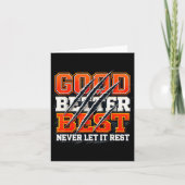Good Better Never Let It Rest Motivation Bear  カード (正面)