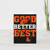 Good Better Never Let It Rest Motivation Bear  カード (正面)
