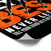 Good Better Never Let It Rest Motivation Bear Claw ポスター (角)