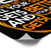 Good Better Never Let It Rest Motivation Bear Quot ポスター (角)