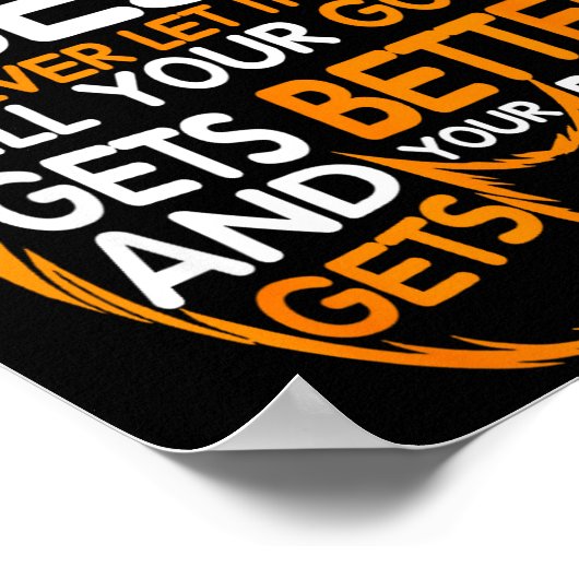 Good Better Never Let It Rest Motivation Bear Quot ポスター (角)