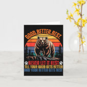 Good Better Never Let It Rest Motivation Saying Be カード (黄色い花)