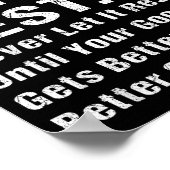 Good Better Never Let It Rest Motivational Quote G ポスター (角)