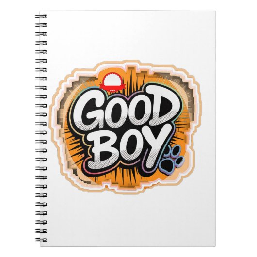 Good Boy やる気を起こさせる Notebook ノートブック (正面)