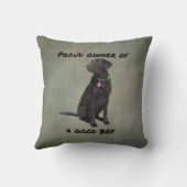 Good Boy Black Lab クッション (裏面)