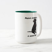 Good Boy Black Lab ツートーンマグカップ (正面右)