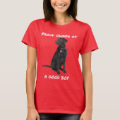Good Boy Black Lab Tシャツ (正面)
