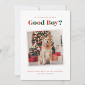 Good Boy Dogクリスマスフォトカード シーズンカード (正面)