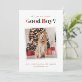 Good Boy Dogクリスマスフォトカード シーズンカード (スタンド正面)