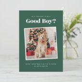 Good Boy Dogクリスマスフォトカード シーズンカード (スタンド正面)