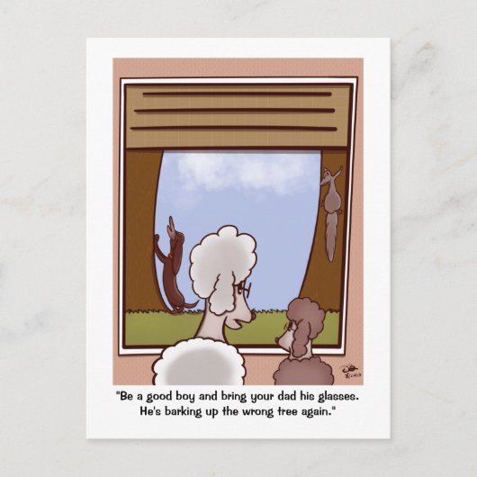 Good Boy Father's Dayはがき ポストカード (正面)