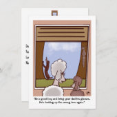 Good Boy Father's Dayフラットカード (正面/裏面)