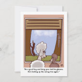 Good Boy Father's Dayフラットカード (正面)