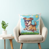 Good Boy Pixel Puppy Retro Gaming Design クッション (椅子)