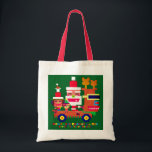 Good boys Christmas トートバッグ<br><div class="desc">The Santa Claus family delivers wonderful gifts to good boys and girls homes. They are very, very busy during the holiday season. They travel in their very cool car, "Rudolph." Rudolph is a super machine equipped with the latest features. Rudolph's bright red nose on the headlights lights up the road...</div>