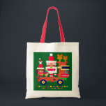 Good boys Christmas トートバッグ<br><div class="desc">The Santa Claus family delivers wonderful gifts to good boys and girls homes. They are very, very busy during the holiday season. They travel in their very cool car, "Rudolph." Rudolph is a super machine equipped with the latest features. Rudolph's bright red nose on the headlights lights up the road...</div>