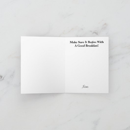 Good Breakfast for Canada Day Card カード (内部)