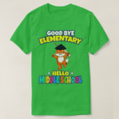 Good Bye Elementary Hello Middle School Graduation Tシャツ (デザイン正面)