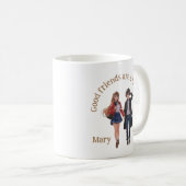 Good Coffee Good Friends are a Treasure コーヒーマグカップ (正面右)