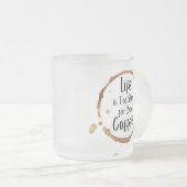 Good Coffee Only Frosted Glass Mug フロストグラスマグカップ (正面右)