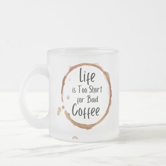 Good Coffee Only Frosted Glass Mug フロストグラスマグカップ (左)