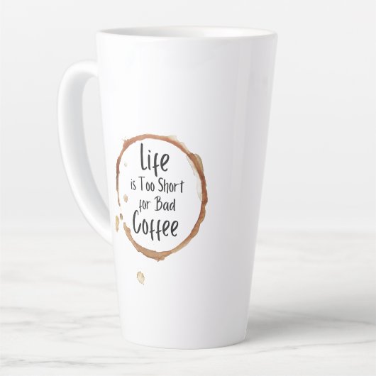 Good Coffee Only Latte Mug カフェラテマグ (左アングル)
