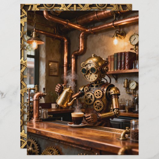 Good Coffee Scrapbook Paper (正面/裏面)