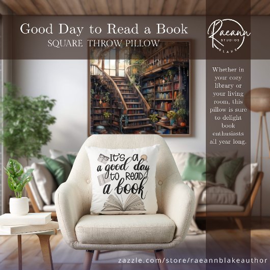 Good Day to 読 a Book装飾用クッション クッション