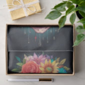 Good Day to be Dead、笑顔のスカル&フローラクラウン 薄葉紙 (ギフト)