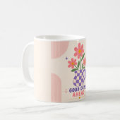 Good Days Ahead Floral Mug コーヒーマグカップ (正面左)