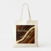 Good Days Start With Coffee Swirl Tote Bag - Perso トートバッグ (裏面)