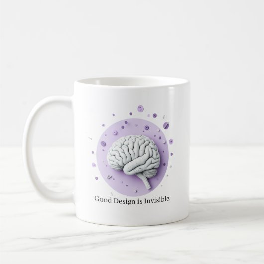 Good Design Is Invisible コーヒーマグカップ (左)
