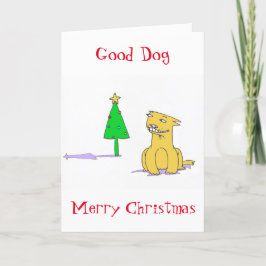 Good Dog Merry Christmas Card カード
