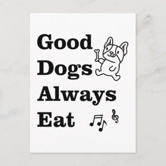 Good Dogs Always Eat GDAE Music Theory ポストカード
