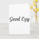Good Egg - Funny Easter Kids, Men, Women Gift  カード (黄色い花)