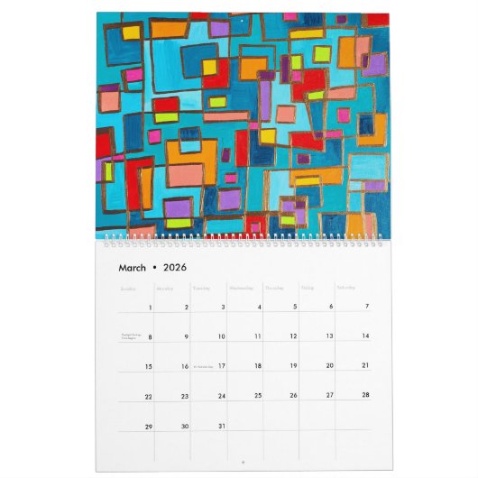 Good Energy Art by Heather Peterman  カレンダー (3月 2026)