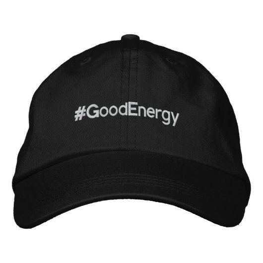 Good Energy Hat 刺繍入りキャップ (正面)