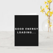Good Energy Loading... Minimalist  カード (黄色い花)