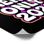 Good Energy Only 2026 Retro Bubble Letter Design ポスター (角)