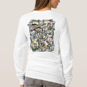 Good Energy Skeletonフラワーティー Tシャツ (裏面)