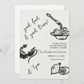 Good Food & Good Times Thanksgiving 招待状 (正面/裏面)