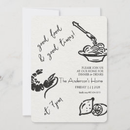 Good Food & Good Times Thanksgiving 招待状